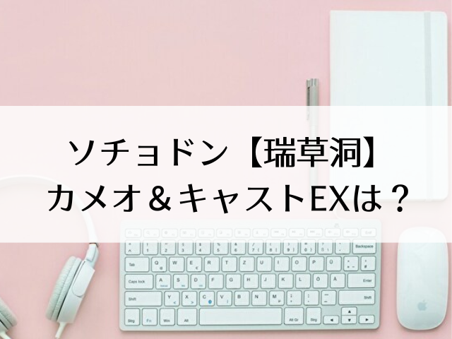 ソチョドン【瑞草洞】カメオ＆キャストEX相関図は？共演者や出演者インスタ情報も！