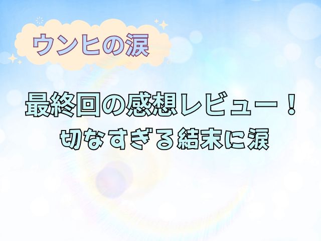 ウンヒの涙　最終回
